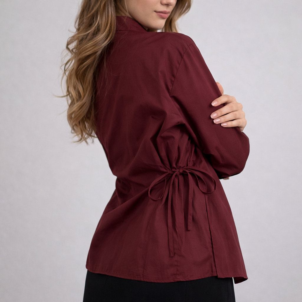 [MIXMUSE.SOUL] Camicia Con Lacci Regolabili Laterali