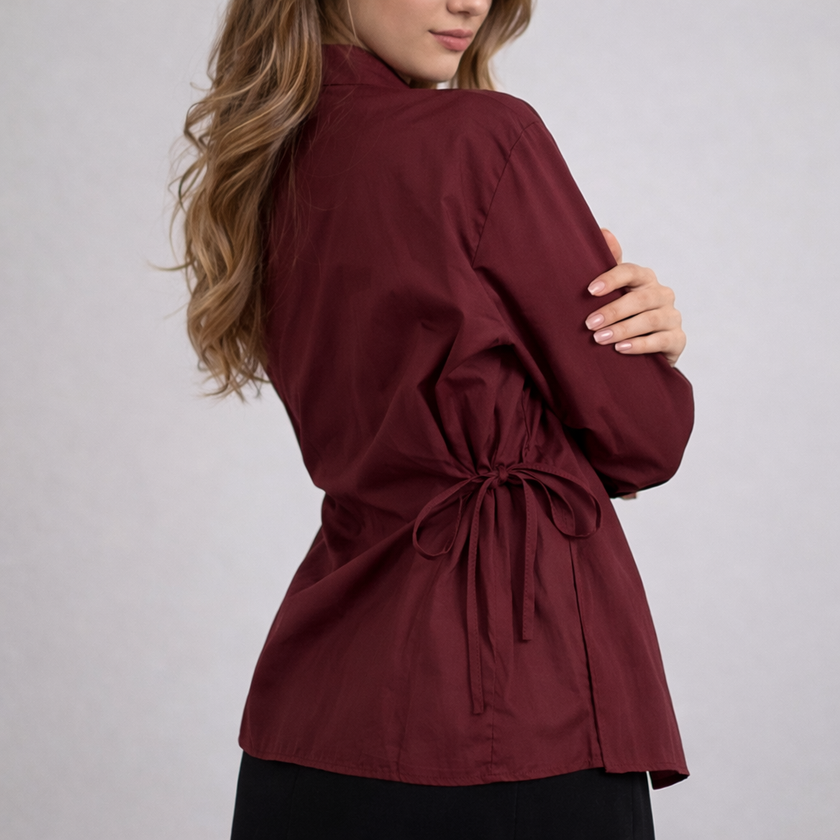 [MIXMUSE.SOUL] Camicia Con Lacci Regolabili Laterali