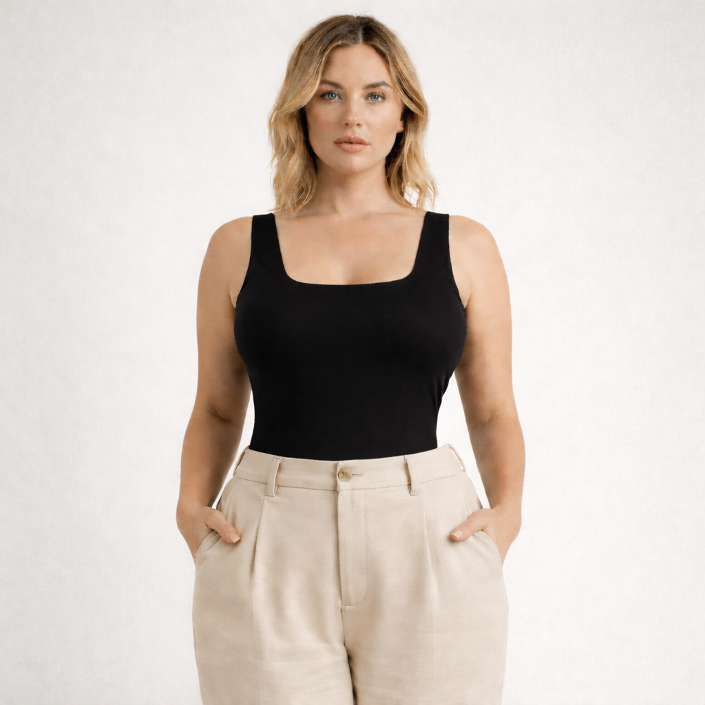 [MIXMUSE.COUTURE] Body Modellante A Spalla Larga - Linea Curvy