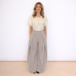 [MIXMUSE.NOHO] Eva, Pantaloni Barrel Con Pence Frontali