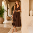 [MIXMUSE.COUTURE] Jumpsuit Scicchissima, Con Scollo Incrociato E Cintura