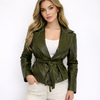 [MIXMUSE.SOUL] Lolli, Trench Corto In Ecopelle Con Cintura