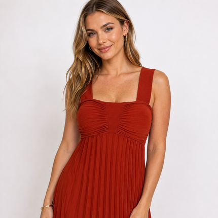 [MIXMUSE.NOHO] Vestito A Fascia Plissettato
