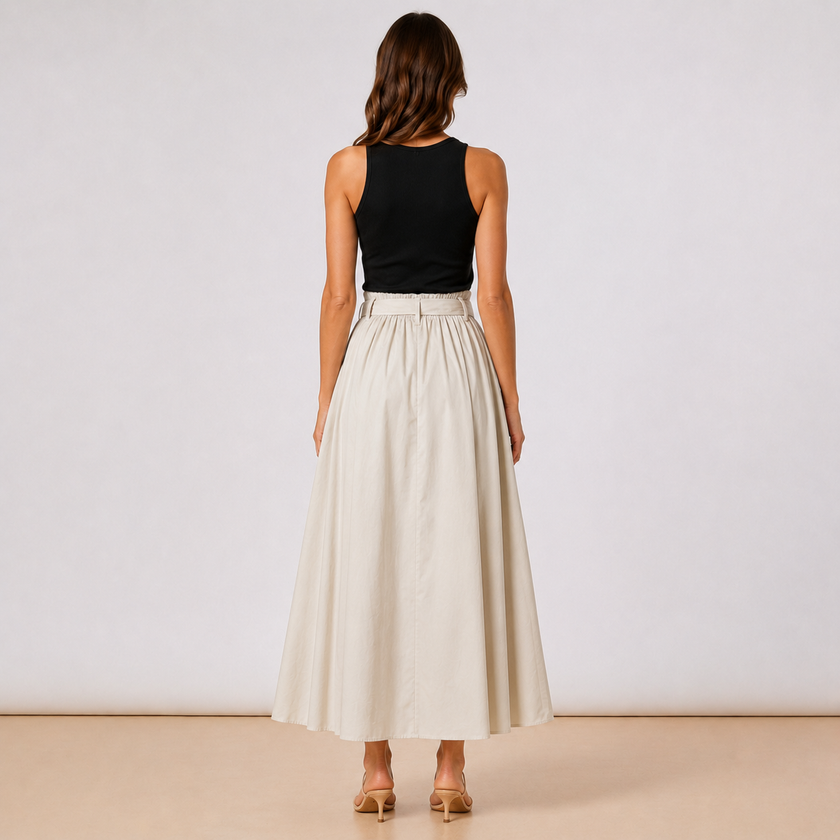 [MIXMUSE.COUTURE] Gonna Midi Con Fiocco Annodato