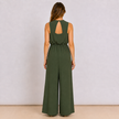 [MIXMUSE.COUTURE] Tuta Lunga Fluida Con Scollo A V