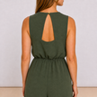 [MIXMUSE.COUTURE] Tuta Lunga Fluida Con Scollo A V