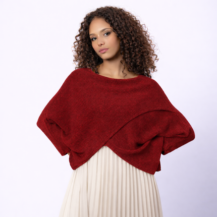 [MIXMUSE.NOHO] Top Aurora asimmetrico in maglia leggera