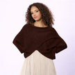 [MIXMUSE.NOHO] Top Aurora asimmetrico in maglia leggera