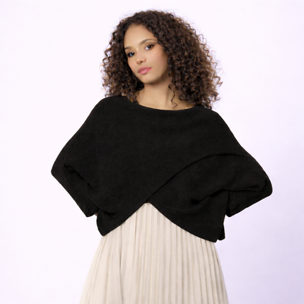 [MIXMUSE.NOHO] Top Aurora asimmetrico in maglia leggera