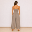 [MIXMUSE.NOHO] Tuta Pantalone A Fascia Con Corpetto Arricciato