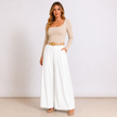 [MIXMUSE.COUTURE] Pantaloni In Cotone Con Pince