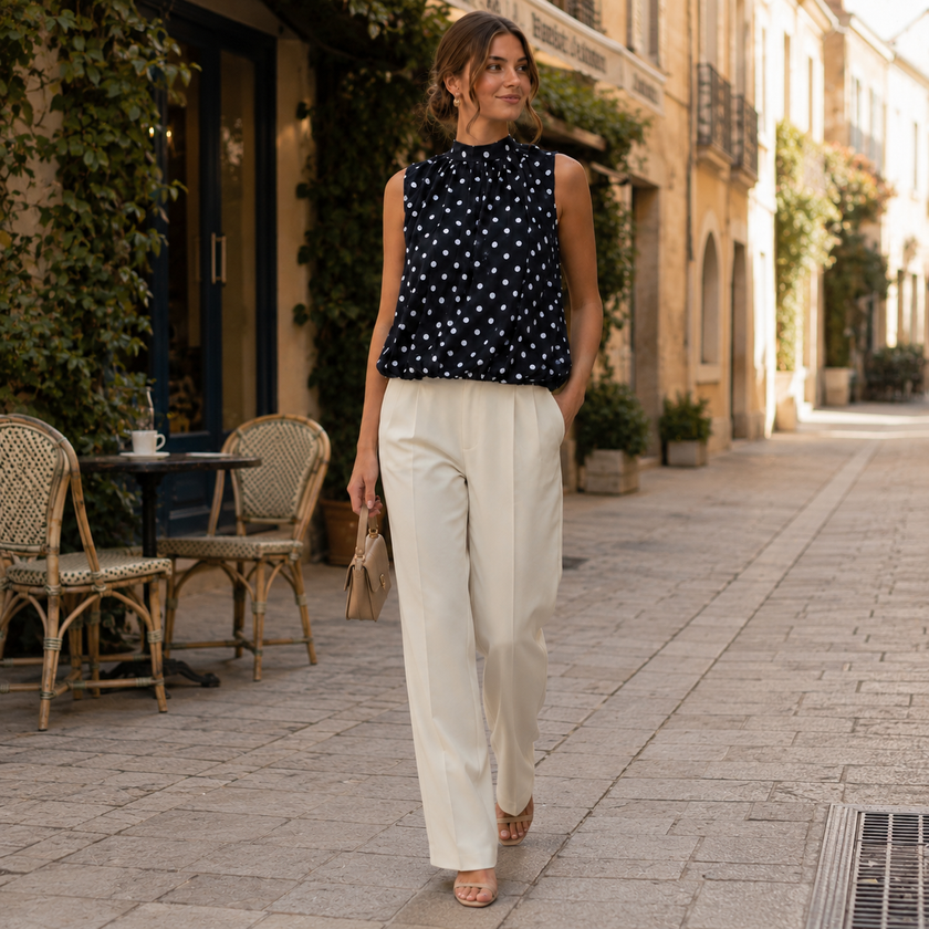 [MIXMUSE.SOUL] Top Smanicato Con Fiocco Sul Retro