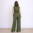 [MIXMUSE.COUTURE] Jumpsuit Gessata Con Cintura