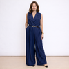 [MIXMUSE.COUTURE] Jumpsuit Gessata Con Cintura