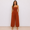 [MIXMUSE.NOHO] Tuta Pantalone A Fascia Con Corpetto Arricciato