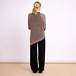 [MIXMUSE.NOHO] Noa, Maglia Traforata Con Taglio Asimmetrico