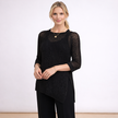 [MIXMUSE.NOHO] Noa, Maglia Traforata Con Taglio Asimmetrico