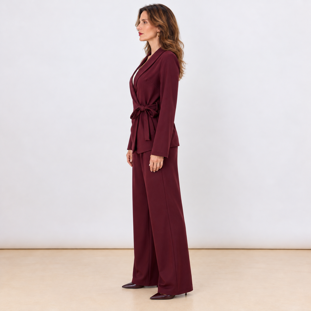 [MIXMUSE.NOHO] Completo Blazer Incrociato con Laccio Laterale e Pantalone Elegante