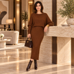 [MIXMUSE.COUTURE] Candy, Completo In Maglia Con Gonna A Coste