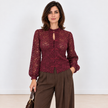 [MIXMUSE.COUTURE] Maglia In Pizzo Di Ciniglia Con Chiusure Shanghai