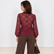 [MIXMUSE.COUTURE] Maglia In Pizzo Di Ciniglia Con Chiusure Shanghai