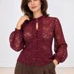 [MIXMUSE.COUTURE] Maglia In Pizzo Di Ciniglia Con Chiusure Shanghai