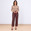 [MIXMUSE.COUTURE] Capri-broek van imitatieleer