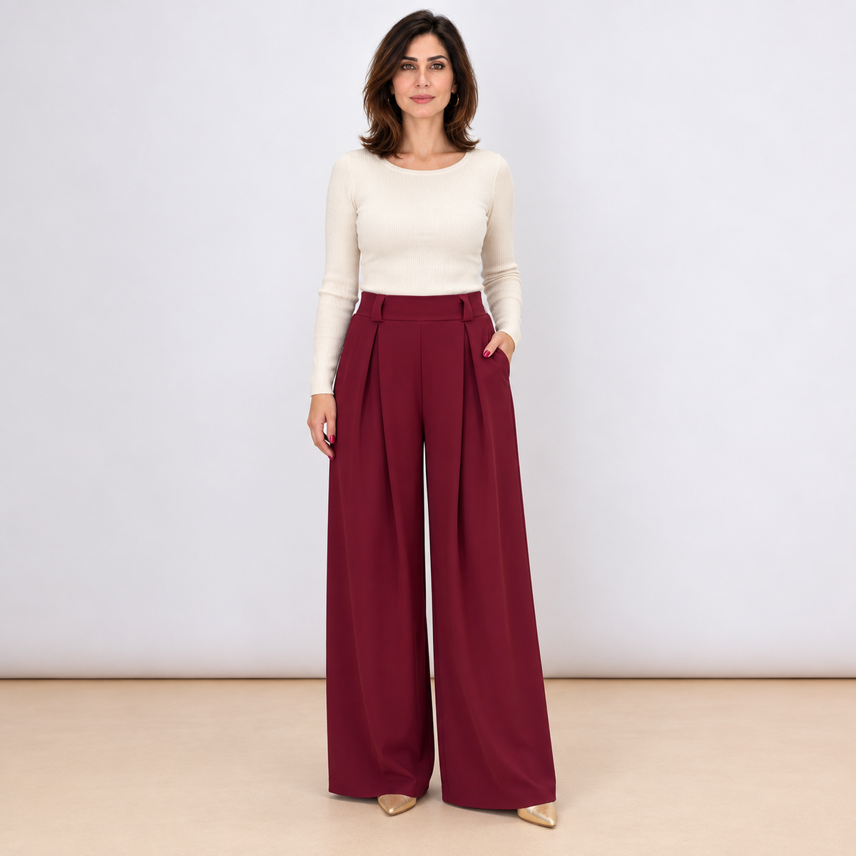 [MIXMUSE.COUTURE] Elegante broek met plooien