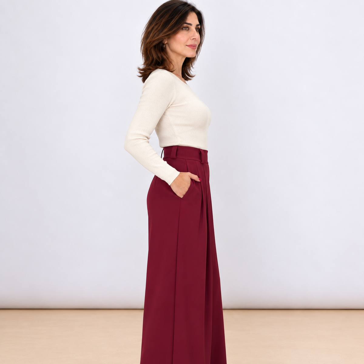 [MIXMUSE.COUTURE] Elegante broek met plooien