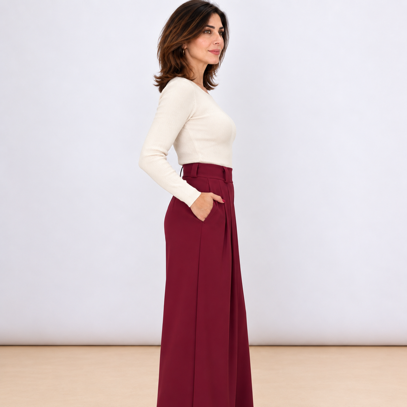 [MIXMUSE.COUTURE] Elegante broek met plooien