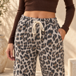 [MIXMUSE.SOUL] Relaxed fit-luipaardbroek met elastische taille en trekkoord
