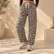 [MIXMUSE.SOUL] Relaxed fit-luipaardbroek met elastische taille en trekkoord