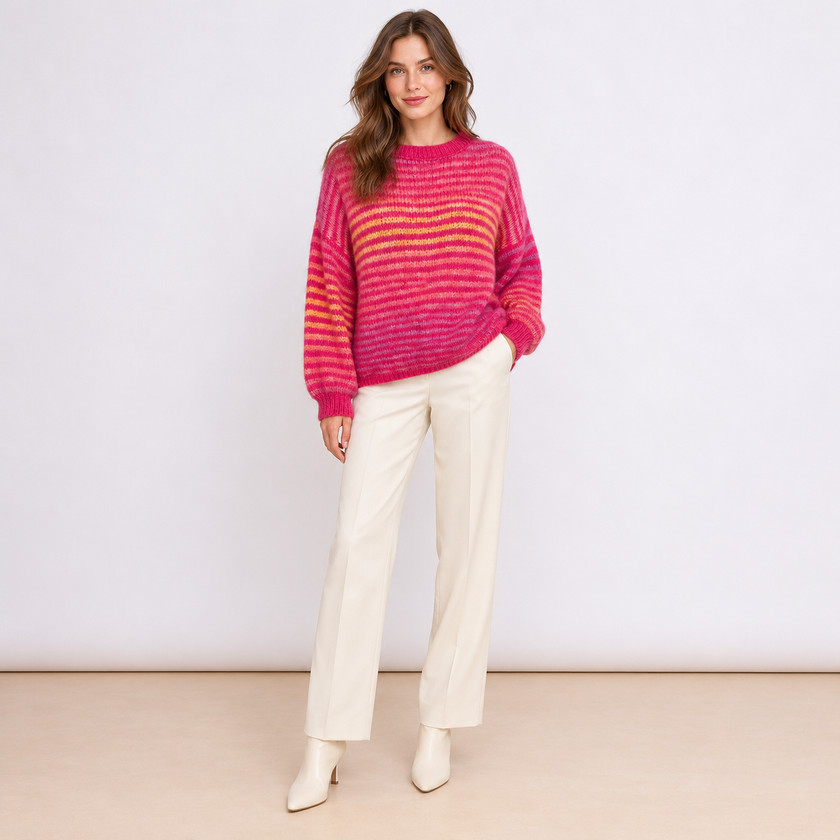 [MIXMUSE.SOUL] Maglione Multicolor A Righe