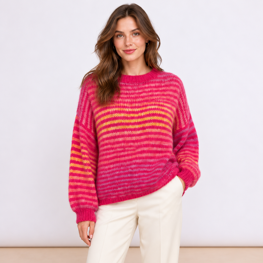 [MIXMUSE.SOUL] Maglione Multicolor A Righe