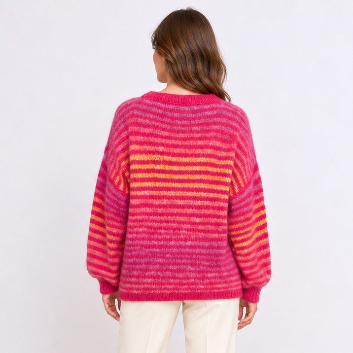 [MIXMUSE.SOUL] Maglione Multicolor A Righe