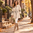 [MIXMUSE.NOHO] Nolita, Cappotto Combinato con Maniche in Maglia e Zip
