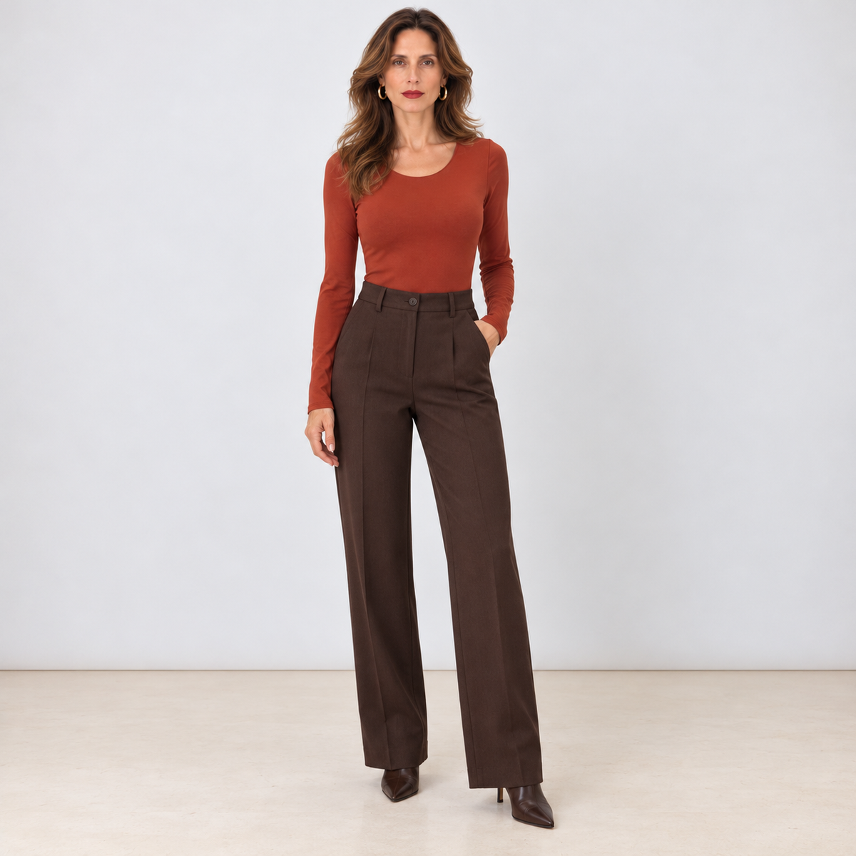 [MIXMUSE.NOHO] Body A Maniche Lunghe Con Scollo Rotondo