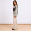 [MIXMUSE] Maglia Con Frange Sul Davanti E Manica Ampia