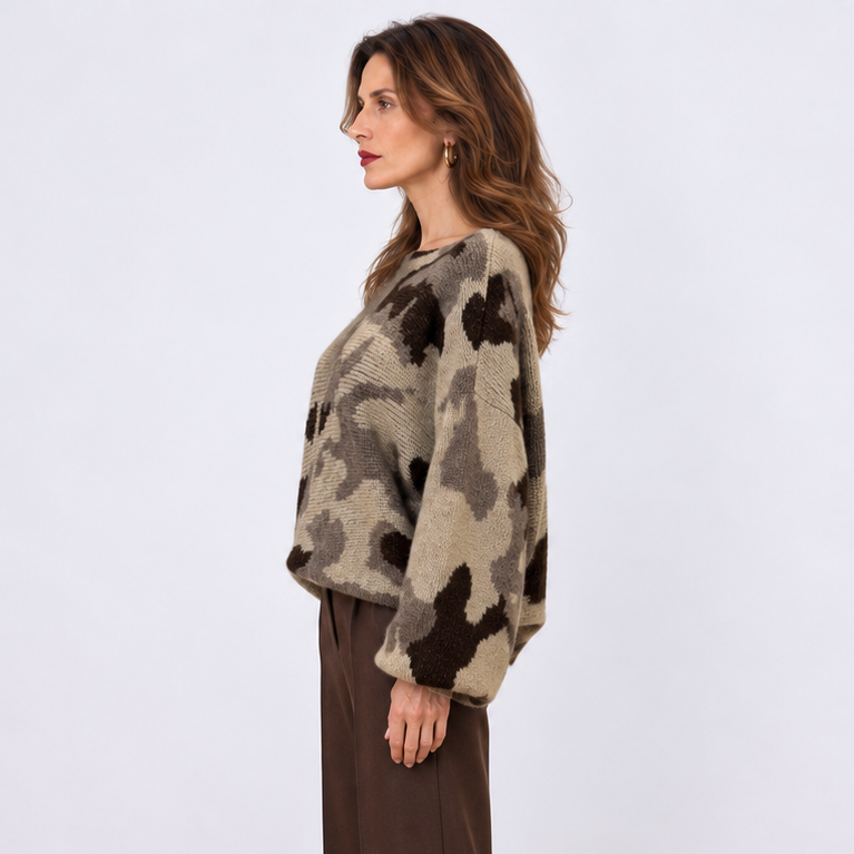 [MIXMUSE.NOHO] Maglione Con Fantasia Camouflage