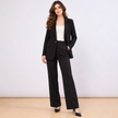 [MIXMUSE] Blazer Nero Elegante Monopetto con Revers