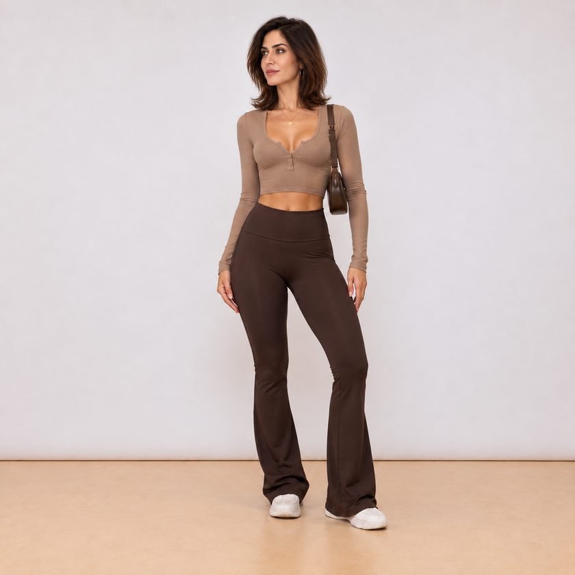 [MIXMUSE.COUTURE] Wow Shape, Pantalone Palazzo Modellante
