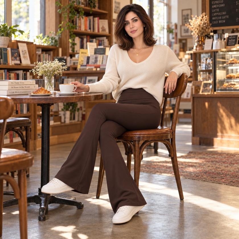 [MIXMUSE.COUTURE] Wow Shape, Pantalone Palazzo Modellante