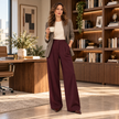 [MIXMUSE] Pantalon avec pinces et taille élastiquée