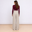 [MIXMUSE] Pantalone Elasticizzato Con Pinces