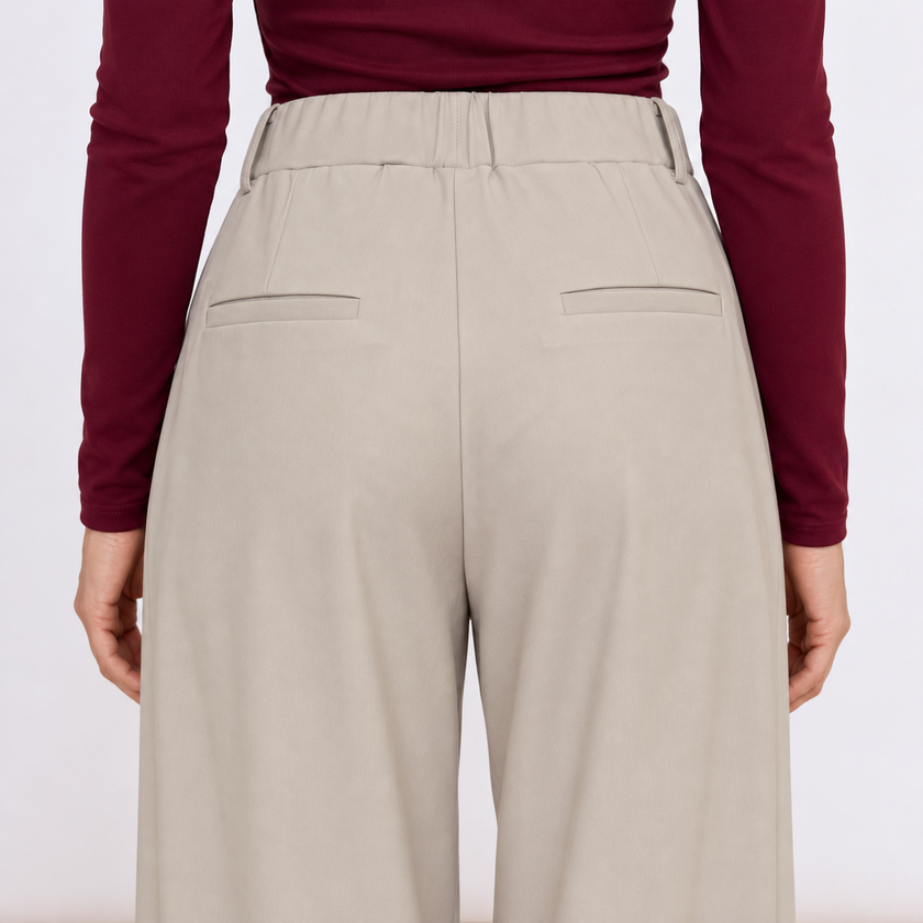 [MIXMUSE] Pantalone Elasticizzato Con Pinces