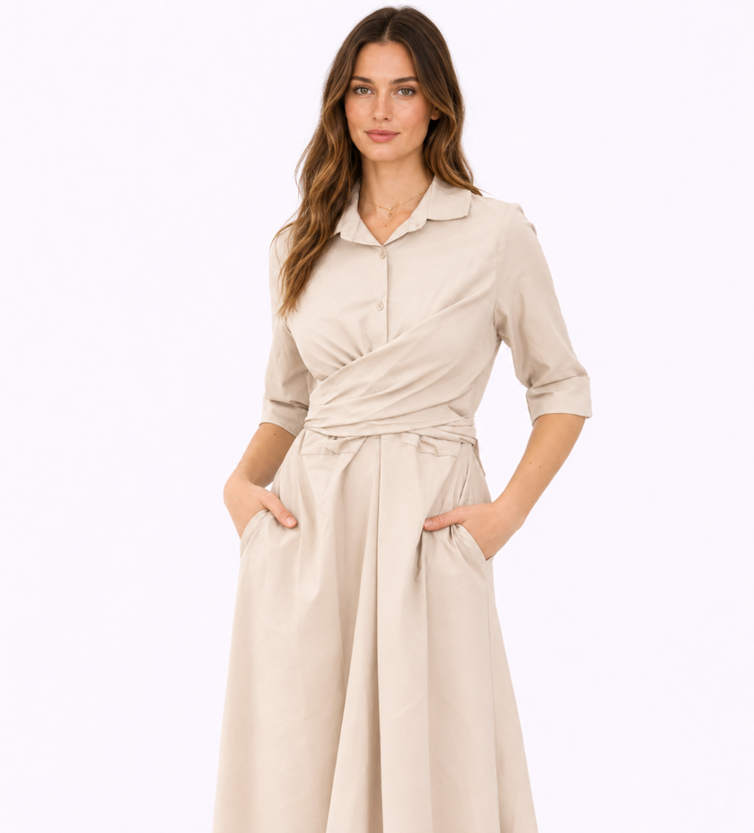 [MIXMUSE.NOHO] Bea, Vestito Con Laccio In Vita