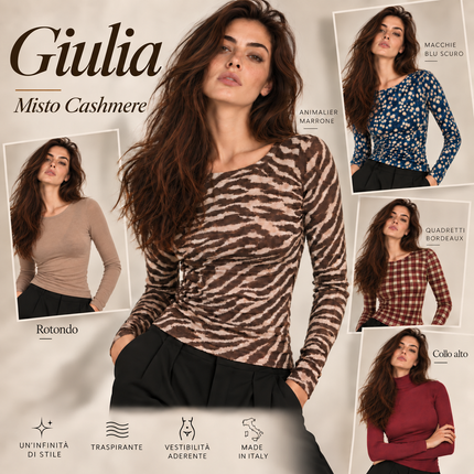 PRE-VENDITA 7GG [MIXMUSE] Giulia, Maglia in Misto Cashmere