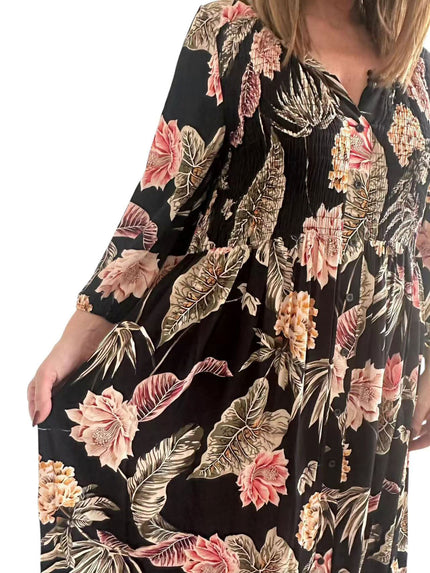 [MIXMUSE.COUTURE] Abito Chloe, Floreale Linea Curvy