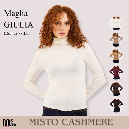[MIXMUSE.COUTURE] Maglia Giulia Basic a Maniche Lunghe