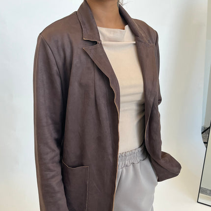 [MIXMUSE.NOHO]  Blazer In Camoscio